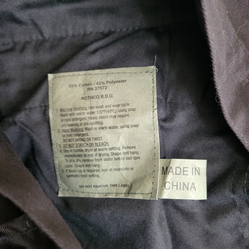 NWT Men's Rothco BDU Battle Dress Uniform Black Cargo Tactical Military Pants XL - Picture 12 of 16